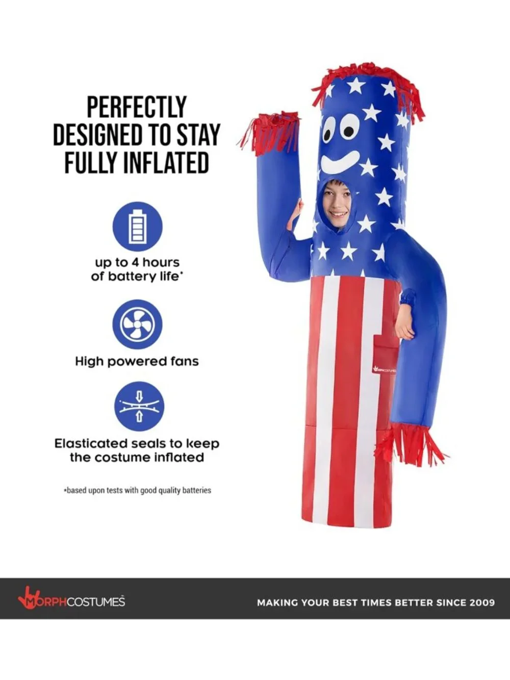 Wacky Waving Inflatable Tube Guy Costume for Kids - Fun Party Accessory
